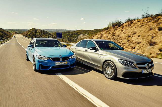  رقابت و مقایسه بی ام و M3 و مرسدس C63 AMG 