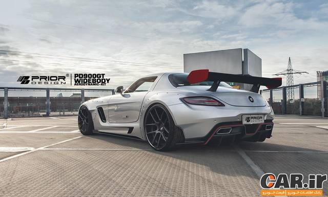  مرسدس SLS AMG با کیت بدنه Prior Design 